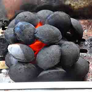 burning pillow coal with co poison risk